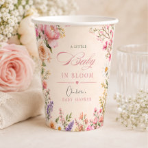 Baby in Bloom Wasserfarben-Baby-Party
