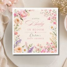 Baby in Bloom Wasserfarben-Baby-Party