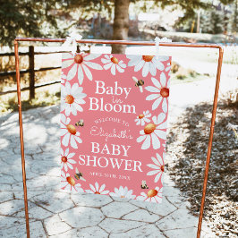 Baby in Bloom Watercolor Daisies & Bumblebee Poste Poster