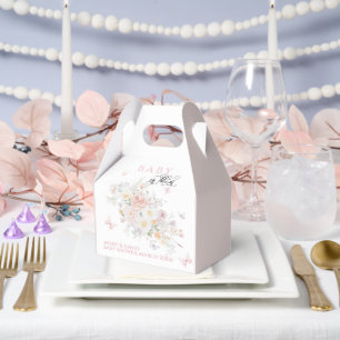 Baby in Bloom Wild Blume Butterfly Babydusche Geschenkschachtel