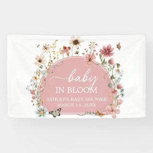Baby in Bloom Wildblume Babydusche Banner