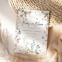 Baby in Bloom Wildblume Babydusche