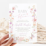 Baby in Bloom Wildblume Bloral Baby Dusche Einladung<br><div class="desc">Baby in Bloom Eine hübsche Wildblume für Ihre Blumendusche! Mit rosa und lila Wildblume Blumendesign und modernem Script-Schriftart.</div>