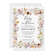 Baby in Bloom Wildblume Dusty Rose Kinderdusche