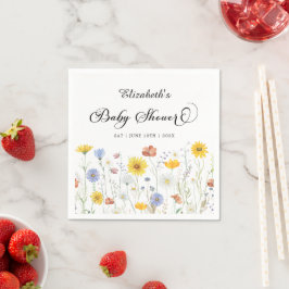 Baby in Bloom Wildblumen Kinderdusche Serviette