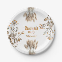 Baby in Bloom Wildblumen Pampas Boho Babyparty