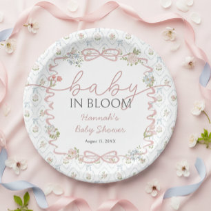 Baby in Bloom Wildflower-Baby-Party  Pappteller