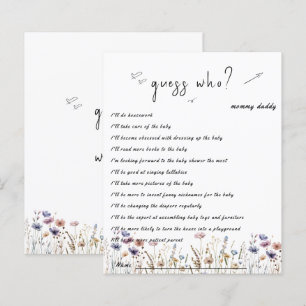 Baby In Bloom Wildflower Baby Shower Flyer