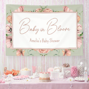 Baby in Bloom Wildflower Baby Shower Foto-Wand Banner
