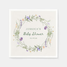 Baby in Bloom Wildflower Baby Shower Servietten