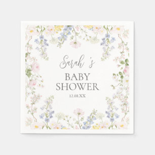 Baby in Bloom Wildflower Baby Shower Servietten
