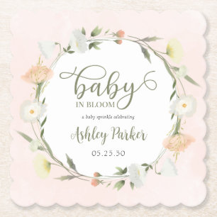 Baby In Bloom Wildflower Baby Sprinkle Untersetzer
