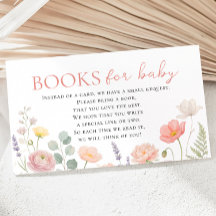 Baby in Bloom Wildflower Bücher für Baby Shower