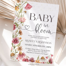 Baby in Bloom Wildflower-Garten-Baby-Shower