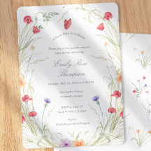 Baby in Bloom-Wildflower Spring Baby Girl Shower 
