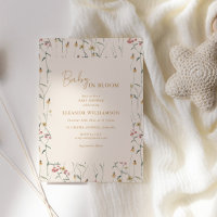 Baby in Bloom Wildflower-Wiese Boho-Baby-Party