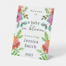 "Baby in Bloom" Willkommensschild