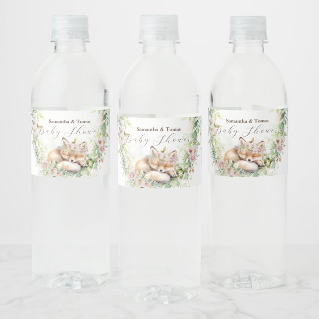Baby in Bloom Woodland Floral Baby Girl Dusche (Flaschen)