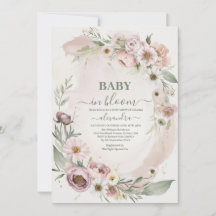 Baby in Bloush Blush Spring Bloral Baby Dusche