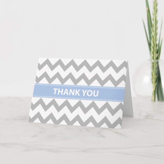 Baby in Blue Danke-Card Dankeskarte (Vorderseite)
