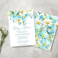 Baby in blühenden Frühling Blume Babydusche