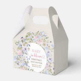 Baby in blühenden Frühling Wildblumen Arch Baby Du Geschenkschachtel