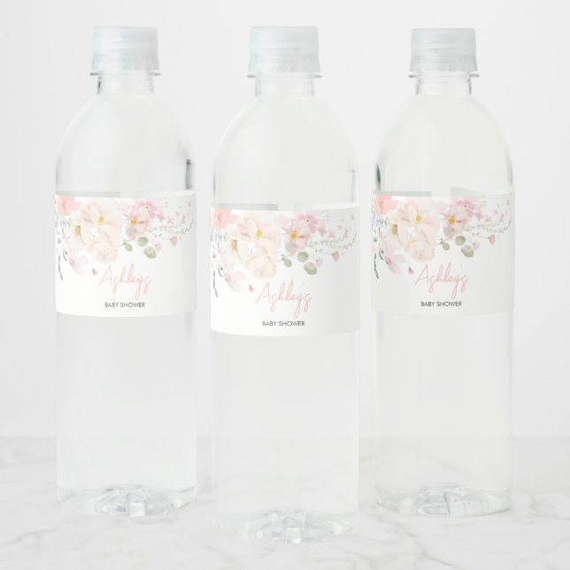 Baby in Blush Blush Pink BläsernBaby Dusche (Flaschen)