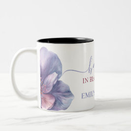 Baby in Blüte | Babydusche Zweifarbige Tasse