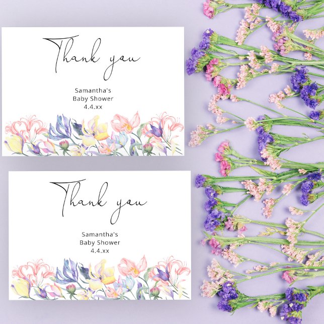 Baby in Blüte danke Babydusche (Von Creator hochgeladen)