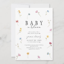 Baby in Blüte Wildblumen-Baby-Party