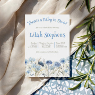 Baby in Blüte! Wilde Blumen Baby Shower Einladung