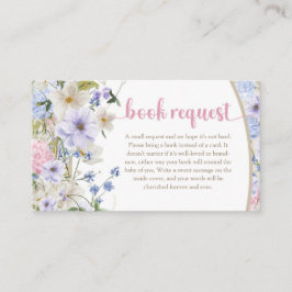 Baby in blütenrosa lila Boho Boho Booking Anforder Begleitkarte