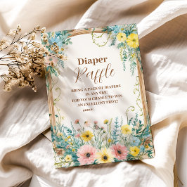 Baby in Blütenrot und Aquamariner Frühjahrspülung Begleitkarte