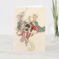 Baby in der Wiege Prinzessin Vintage Märchen