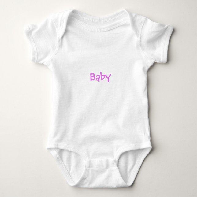 Baby in Lila Strampler (Vorderseite)