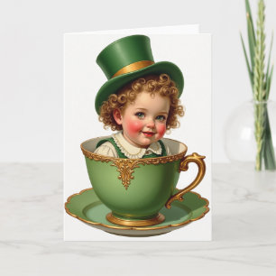 Baby-In-Tasse-Kunstkarte Karte