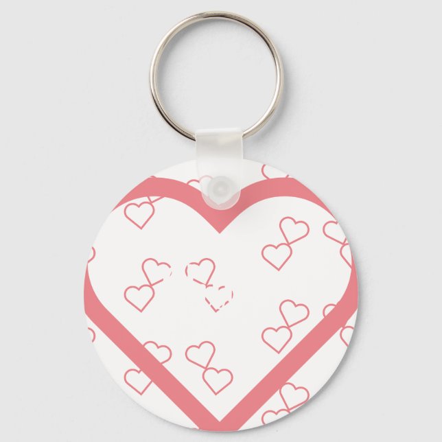 Baby Individuelle Name Heart Schlüsselanhänger (Vorderseite)