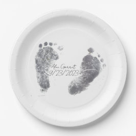 Baby Ink Foot Drucke Pappteller