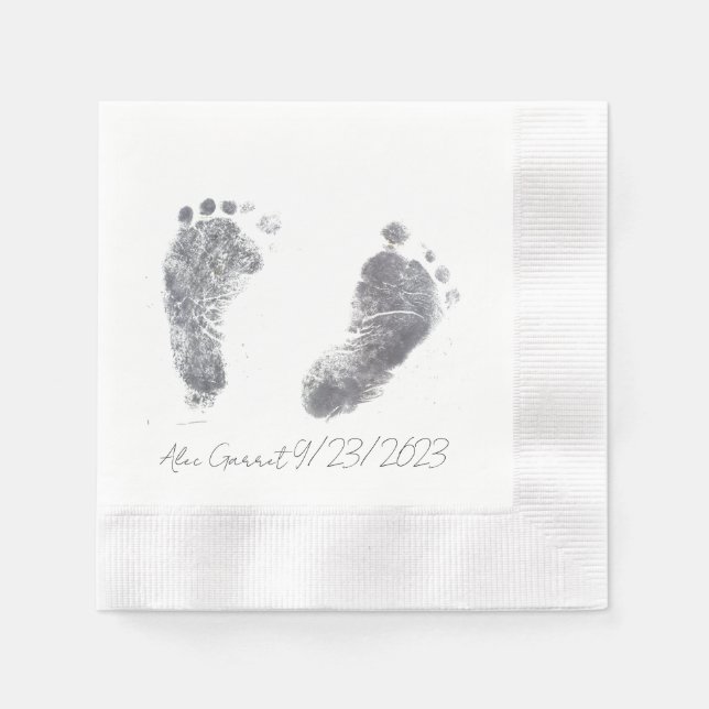 Baby Ink Foot Drucke Serviette (Vorderseite)