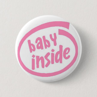 Baby innerhalb des Knopfes - Rosa Button