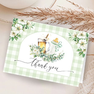 Baby Is Brewing Baby Shower gefaltete Dankeskarten Dankeskarte