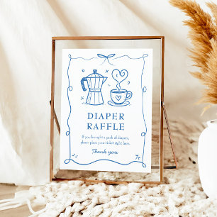 Baby is Brewing Baby Shower Windel-Raffle-Spiel Poster