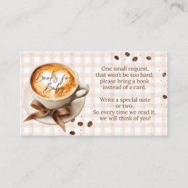 Baby is Brewing Coffee Bean Theme Baby Shower Begleitkarte