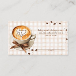 Baby is Brewing Coffee Bean Theme Baby Shower Begleitkarte
