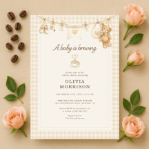 Baby is Brewing Coffee Clothesline Baby Shower