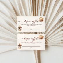 Baby Is Brewing Coffee Diaper Raffle Card