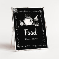 Baby is Brewing Halloween Food Schild