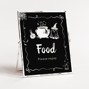 Baby is Brewing Halloween Food Schild