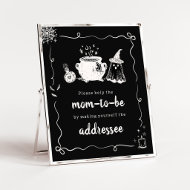 Baby is Brewing Halloween-Umschlag-Stationsschild Poster