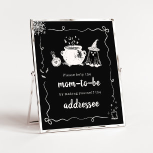 Baby is Brewing Halloween-Umschlag-Stationsschild Poster